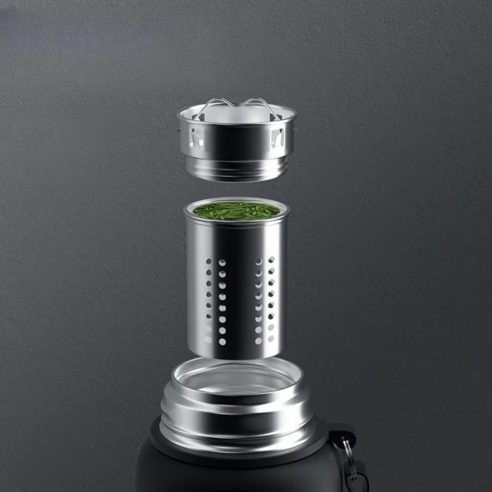 Bouteille Thermos Sport en Acier Inoxydable 316 Grande Capacité Thermos sous Vide Tasse Isotherme de Voyage Randonnée