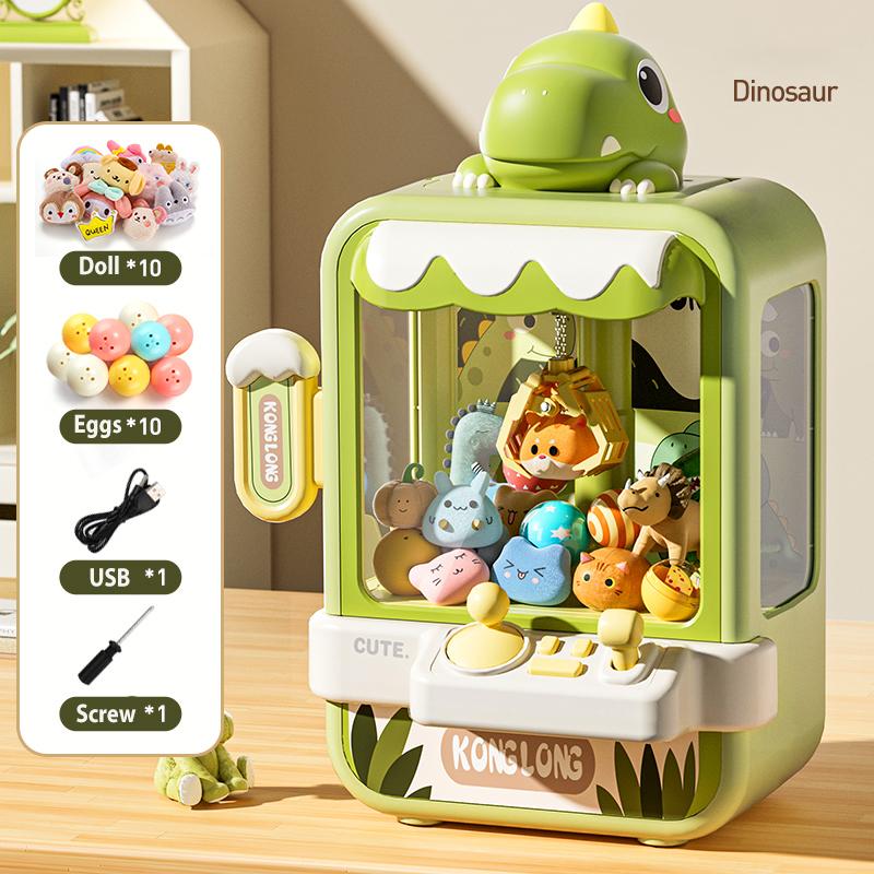 Bunny Claw Machine for Kids Toys Girls Mini Catch Doll Game Machine With Music Kids Vending Arcade Game Machine Party Gift