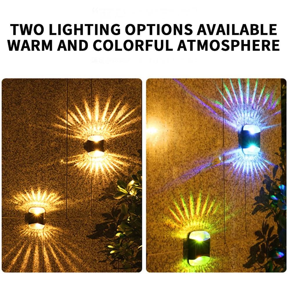 Solar Led Lights Outdoor Garden Lights Solar Step Deck Light Lamp Sunlight Courtyard Decor Solar Garden Lamp Wall Lighting
