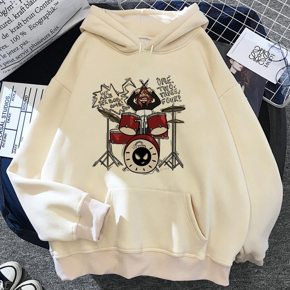 Scott Pilgrim Kapuzenpullover Freizeitkleidung Athleisure Manga Comic Anime Harajuku Damen Pullover Hoddie Designer lustig Athleisure