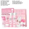 Sakura Oczyszczający Żel do Twarzy Koreańskie Serum do Twarzy Peeling Złuszczający Nawilżający Tonik Krem pod Oczy Krem z Filtrem Kosmetyki Zestaw do Pielęgnacji Skóry
