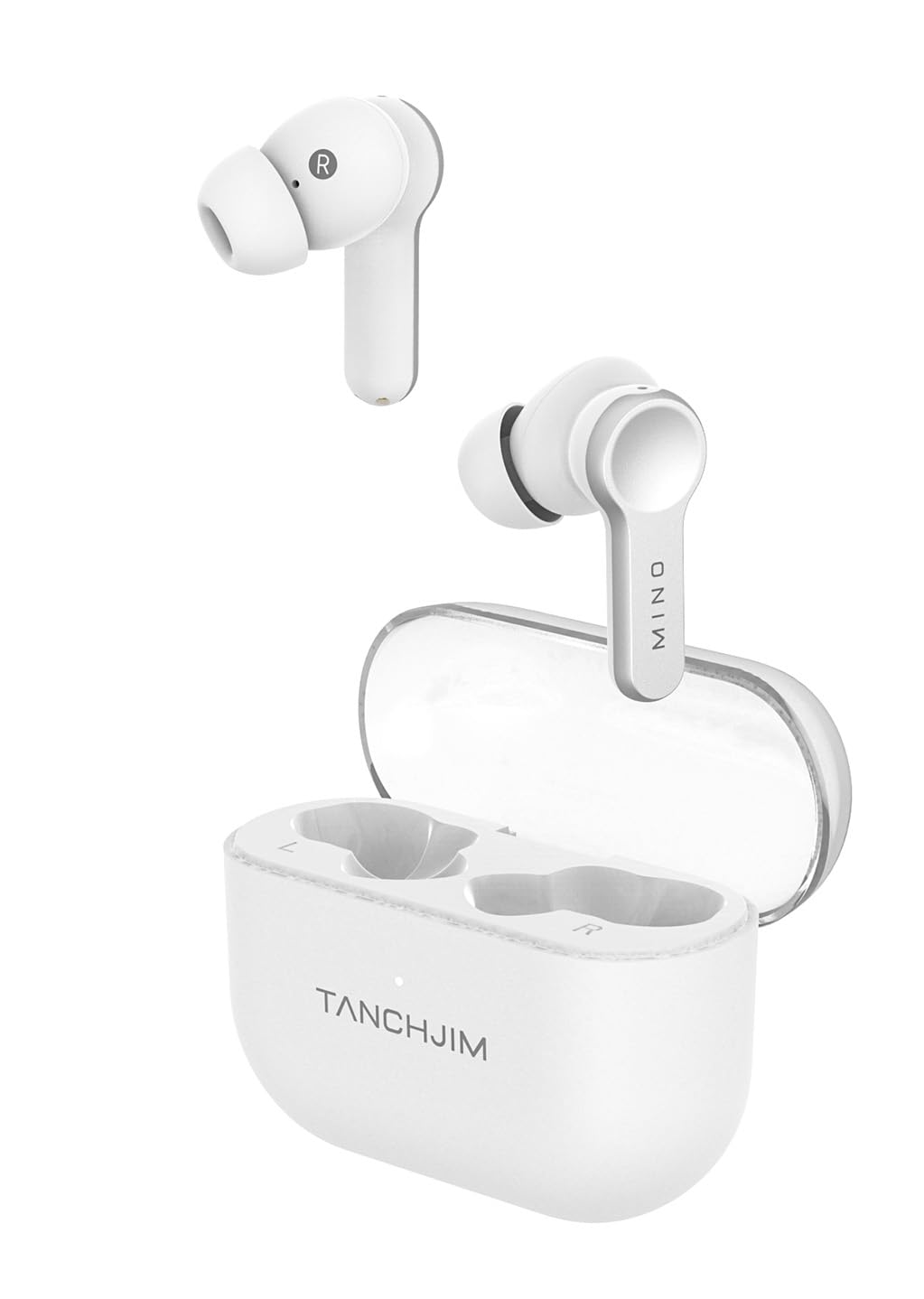 

TANCHJIM MINO Wireless Earbuds Active Noise Cancelling HIFI Sound Quality Bluetooth Instant Connect Lightweight IPX4 Waterproof Customizable Touch білий