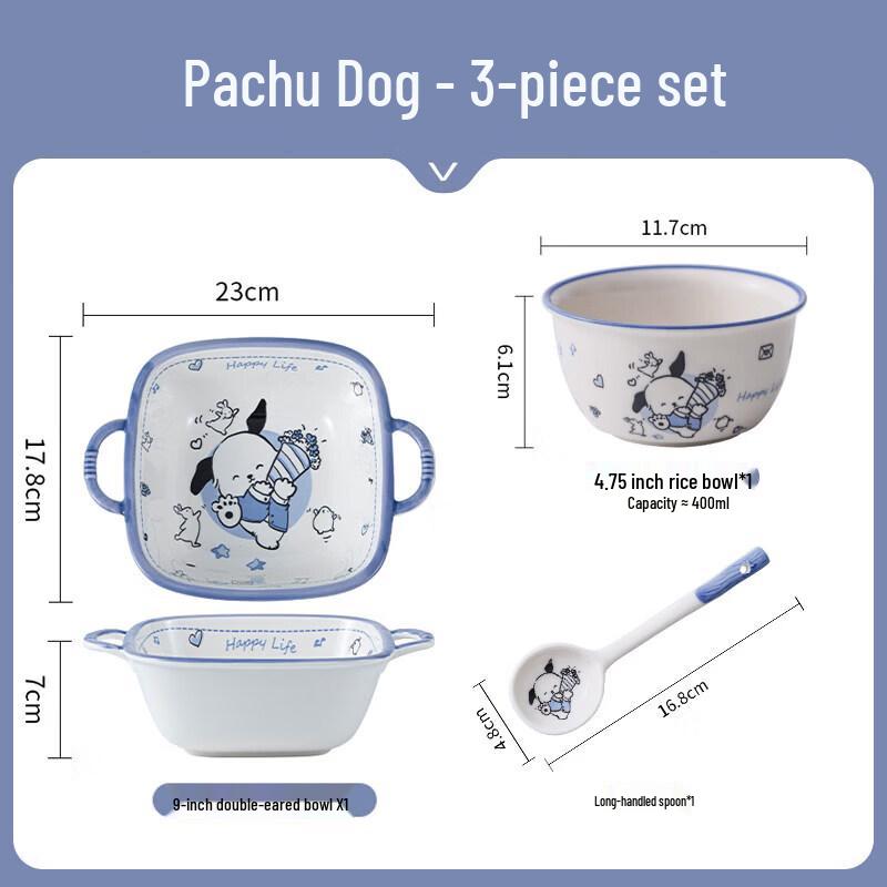 Cute Cartoon Ceramic Tableware Set