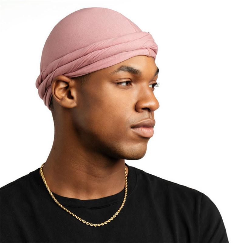 Bonnet For Men Satin Lined Skull Cap Men Turban Head Wrap Satin