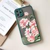 Watercolor Painted Nice Flowers Pattern Phone Case for IPhone 12 13 Mini 11 14 15 Pro Max X XR 7 8 Plus Shockproof Flower Cover