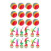 12pcs Funny Rainbow Colored Toy Balls Kitten Activity Toy w/Feather Pet Supplies