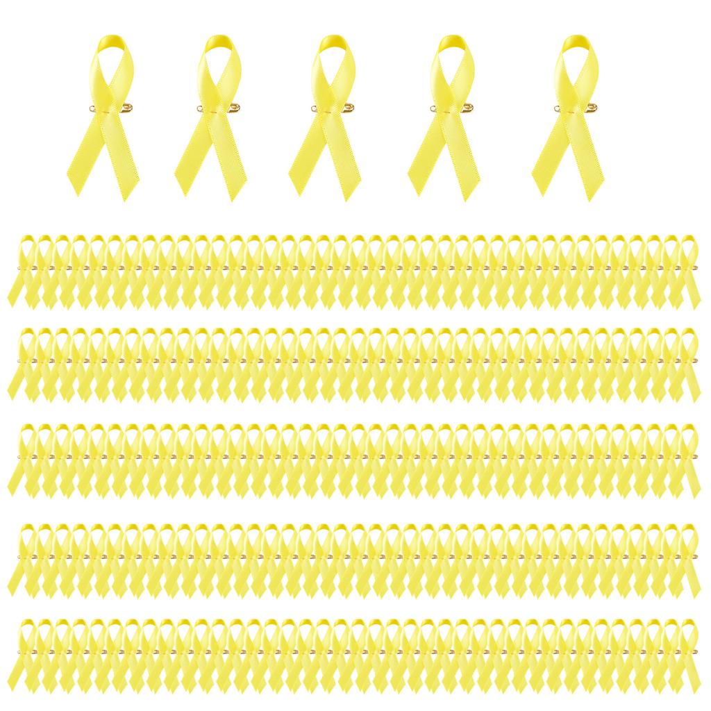 200PCS Colorful Ribbon Lapel Pins Solidarity Ribbon Pins Ribbon Texture Suitable for Volunteer and Nonprofit Events