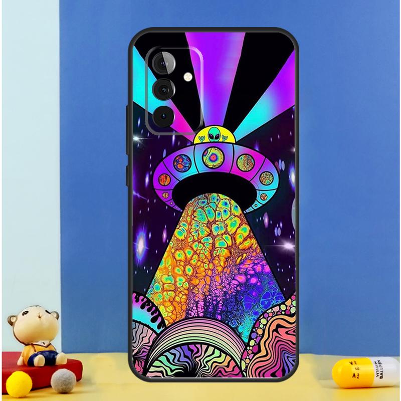 Aesthetics Cartoon Alien Space Case For Samsung Galaxy A16 A36 A56 A06 A54 A34 A14 A13 A53 A12 A22 A32 A52 A35 A17 A15 A55