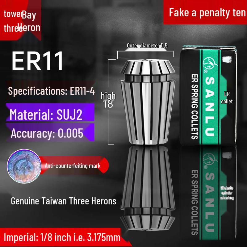 ER32 High Precision CNC Engraving Machine Collet Chuck with ER20, 25, 16, 11, 40 Spring Collets
