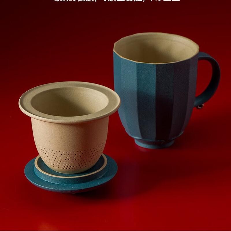 Edenus Prosperity Ceramic Office Teacup with Lid