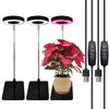 HOMEFISH 3-Color Full Spectrum LED Plant Grow Light with Base 3/9/12H Timer Height Adjustable 10-Level Dimming for Indoor Plants