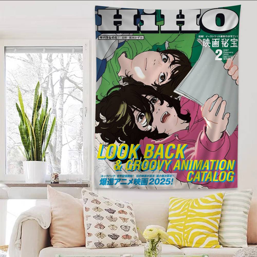 

Anime Look Back Cartoon Tapestry Hippie Flower Wall Carpets Dorm Decor Art Home Decor 74x94cm(29x37in)