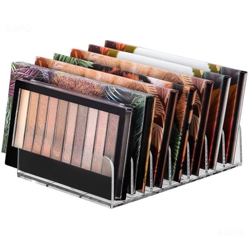 Compact Eyeshadow Palette Organizer Display Tray Storage Box Cosmetics Makeup Rack Holder Drawer Organizer 7 Grid