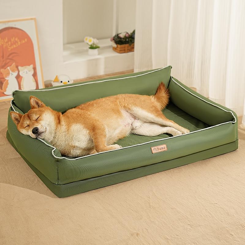 Dog Beds Large Sized Dog,Washable Dog Sofa Bed for Large Dogs,Comfy Supportive Egg-Crate Foam Pet Couch Bed with Removable Cover