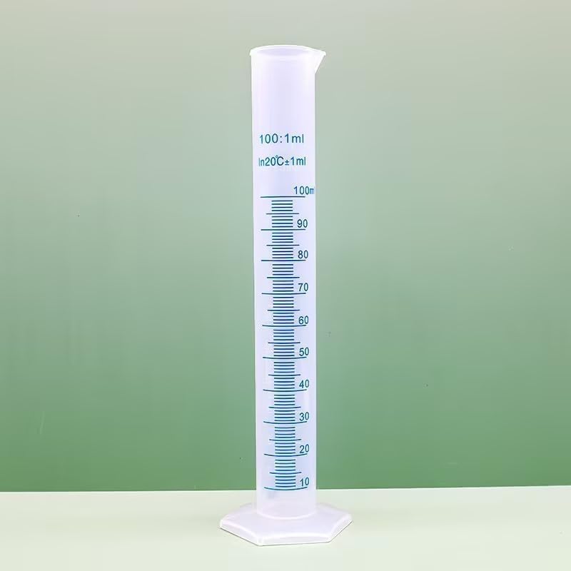 100Ml Transparent Plastic Measuring Cylinder Laboratory Teaching Measuring Tool