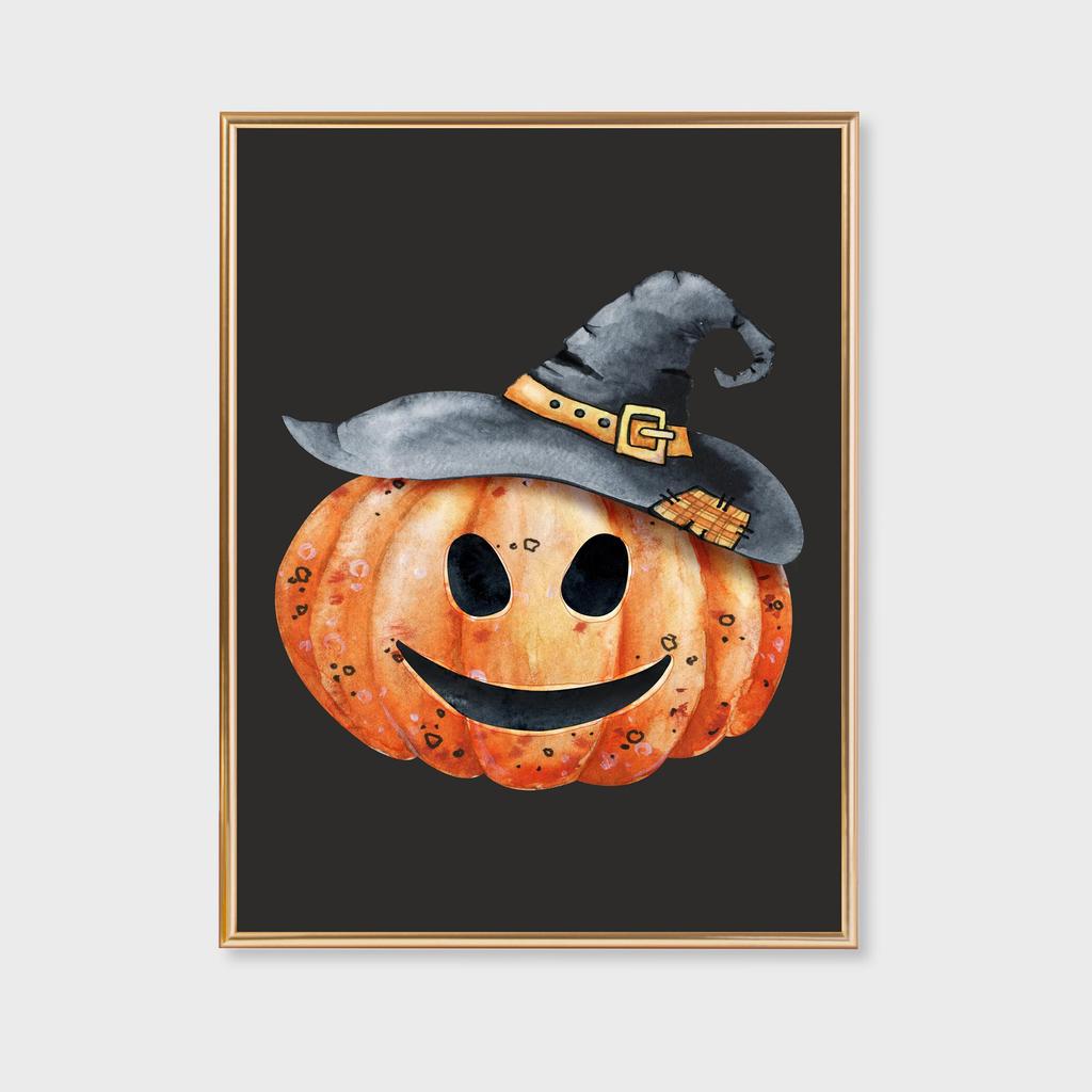 Halloween Wall Art Print Poster Halloween Canvas Painting Home Decor Funny Halloween Art Print Minimalist Cute Ghost Print Gift