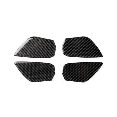 Lot de 4 poignées de porte intérieures en fibre de carbone pour Honda Civic 10e 2016-19, accessoires de voiture