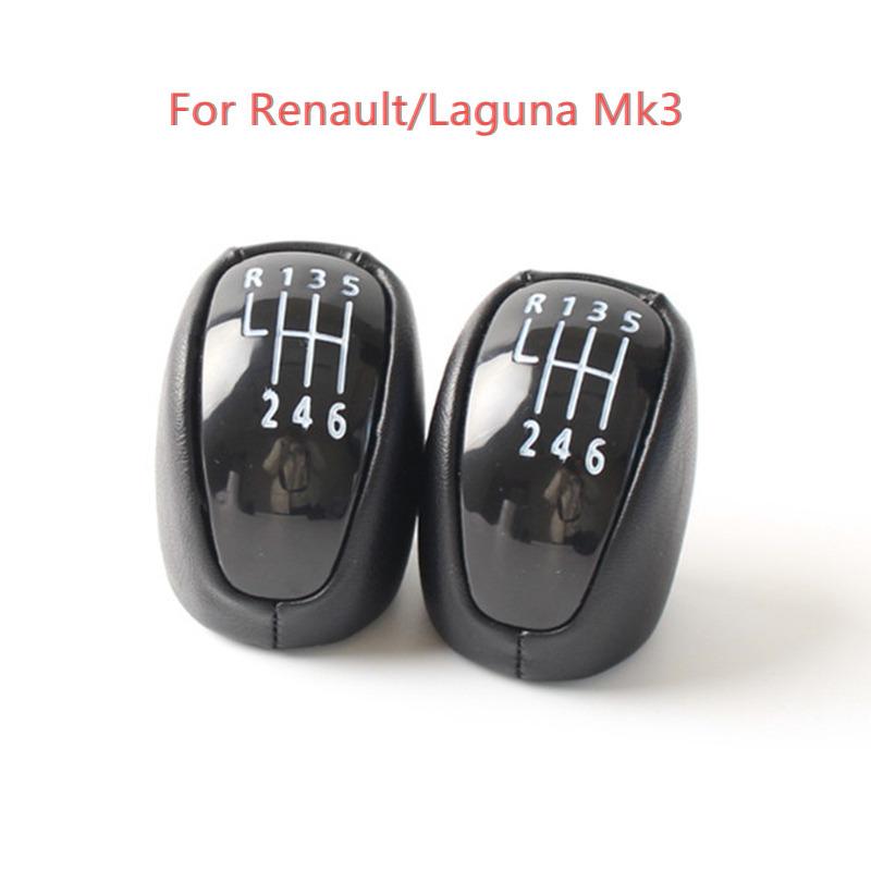 For Renault Laguna Mk3 2007 2008 2009 2010 2011 2012 2013 2014 Manual 6 Speed Gear Shift Knob PU Leather Lever Stick Accessories