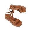 Mode 2025 Neue Römische Sandalen: Modisch und lässig, Leder mit dicker Sohle, Damen-Sportstil, Leichte Römersandalen in Übergröße