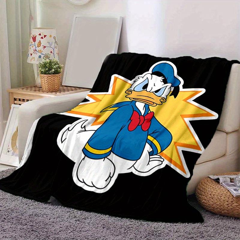 

1pc, Donald Duck Cartoon Print Throw Blanket Home Decor, Couch Cover, Outdoor, Gift for Friends, Flannel Blanket 80cmx120cm