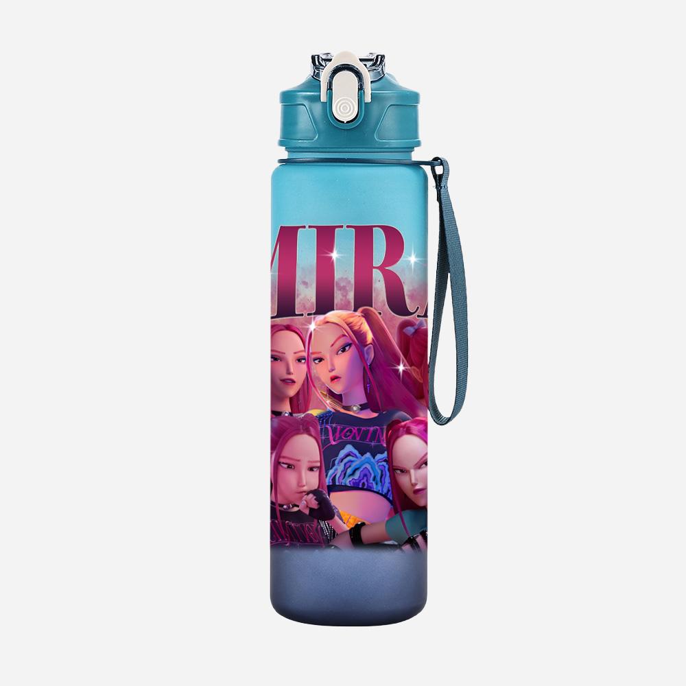 Anime Demon Hunters Printed Character Water Cup Demon Hunters Outdoor Portable Drinking Bottle for Boy Girl Gift