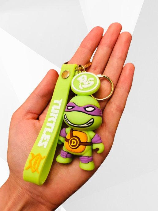 Брелок Черепашки Ниндзя Донателло брелок на рюкзак, ключи Donatello Teenage Mutant Ninja Turtles 6 см