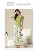 Women's Summer Modal Short Sleeve & Long Pants Fashionable Homewear Set