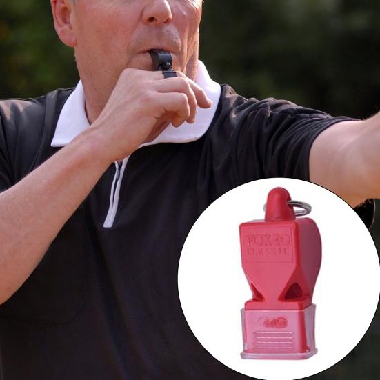 Referee Whistle with Lanyard Keyring 115dB Loud Sound Portable Professional Outdoor Training Survival Soccer Basketball Sports Whistle