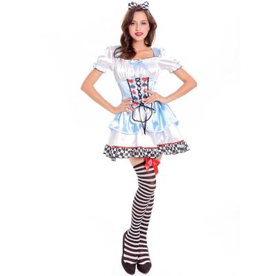 Halloween Wunderland Alice Dienstmädchenkleid Cosplay Uniform Königin Partykostüm