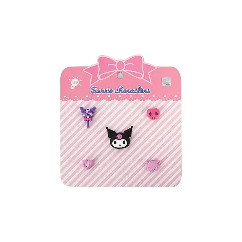 Kuromi 3D Face Shoe Charm Set Crocs Shoe Decoration