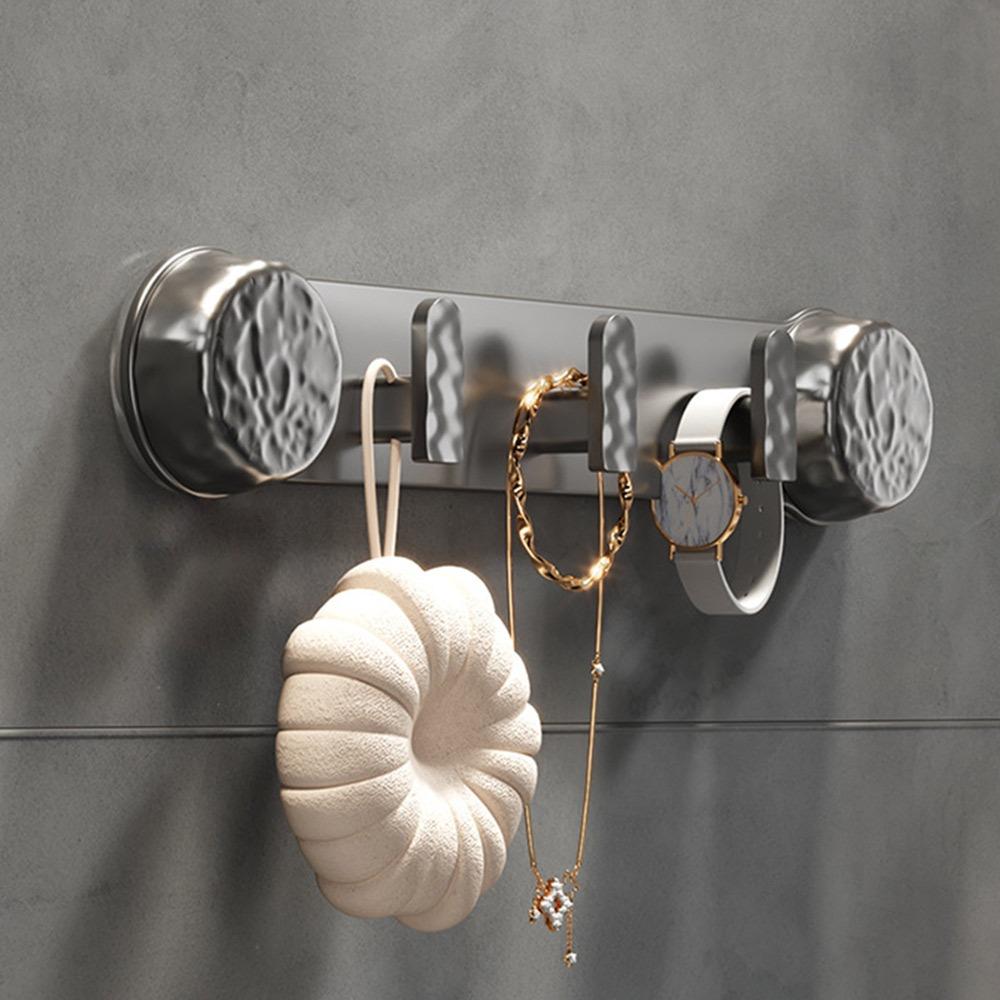Punch-Free Coat Hanger Wall Mounted Door Rear Hook Bathroom Accessories