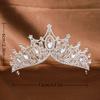 Baroque Crystal Tiaras and Crown Rhinestone Prom Diadem Headband for Women Bridal Wedding Hair Accessories Jewelry Crown Tiara