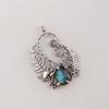 Natural Labradorite Gemstone 925 Sterling Silver Women Jewelry Designer Pendant 1.8" For Girlfriend CP-42-26