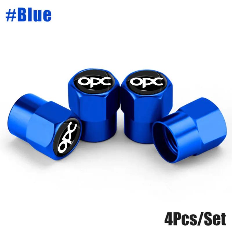 4Pcs/Set Car Wheel Tire Valve Caps Metal Stem Cover For Opel OPC H G J Corsa Insignia Astra Antara Zafira Mokka Regal Astra