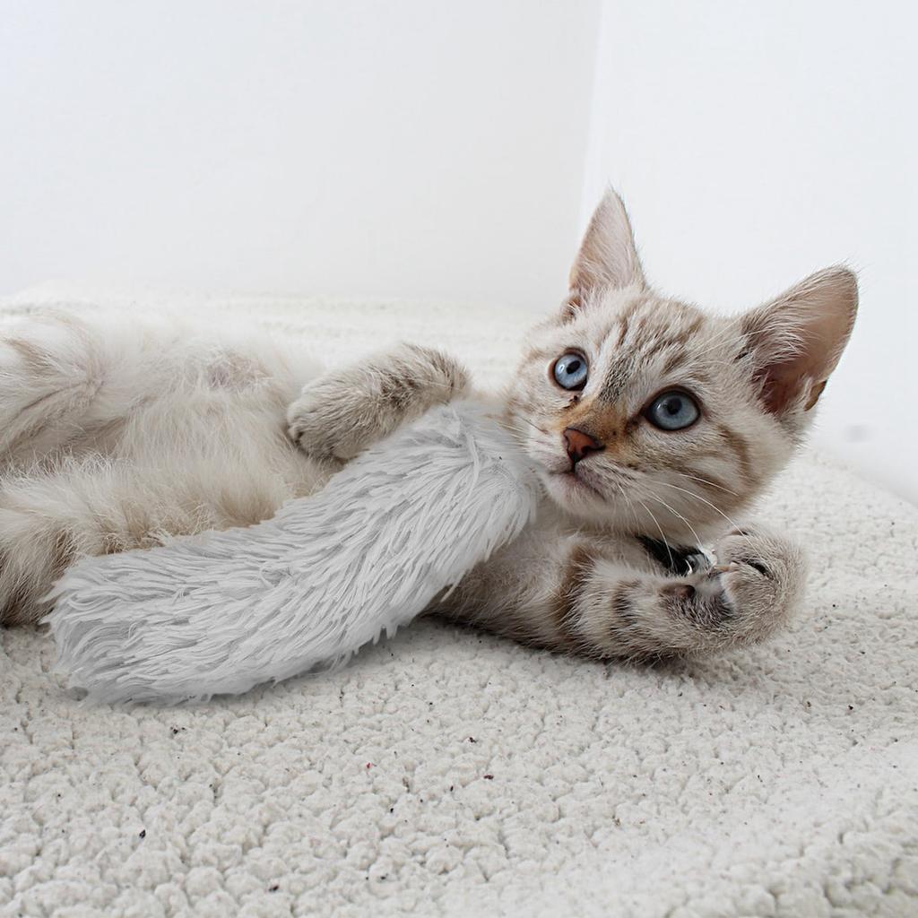 Cat Toy Indoor Interactive Cat Clip Toy Cat Kick Plush Stick Toy Plush Toy Cat Teaser Stick