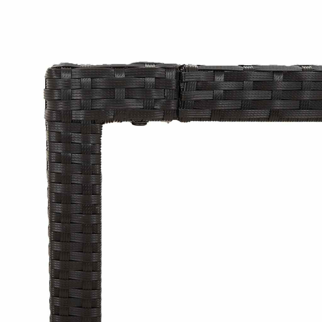 Vidaxl 9-Cz. Juego de Muebles de Jardín con Cojines, Negro, Ratán PE