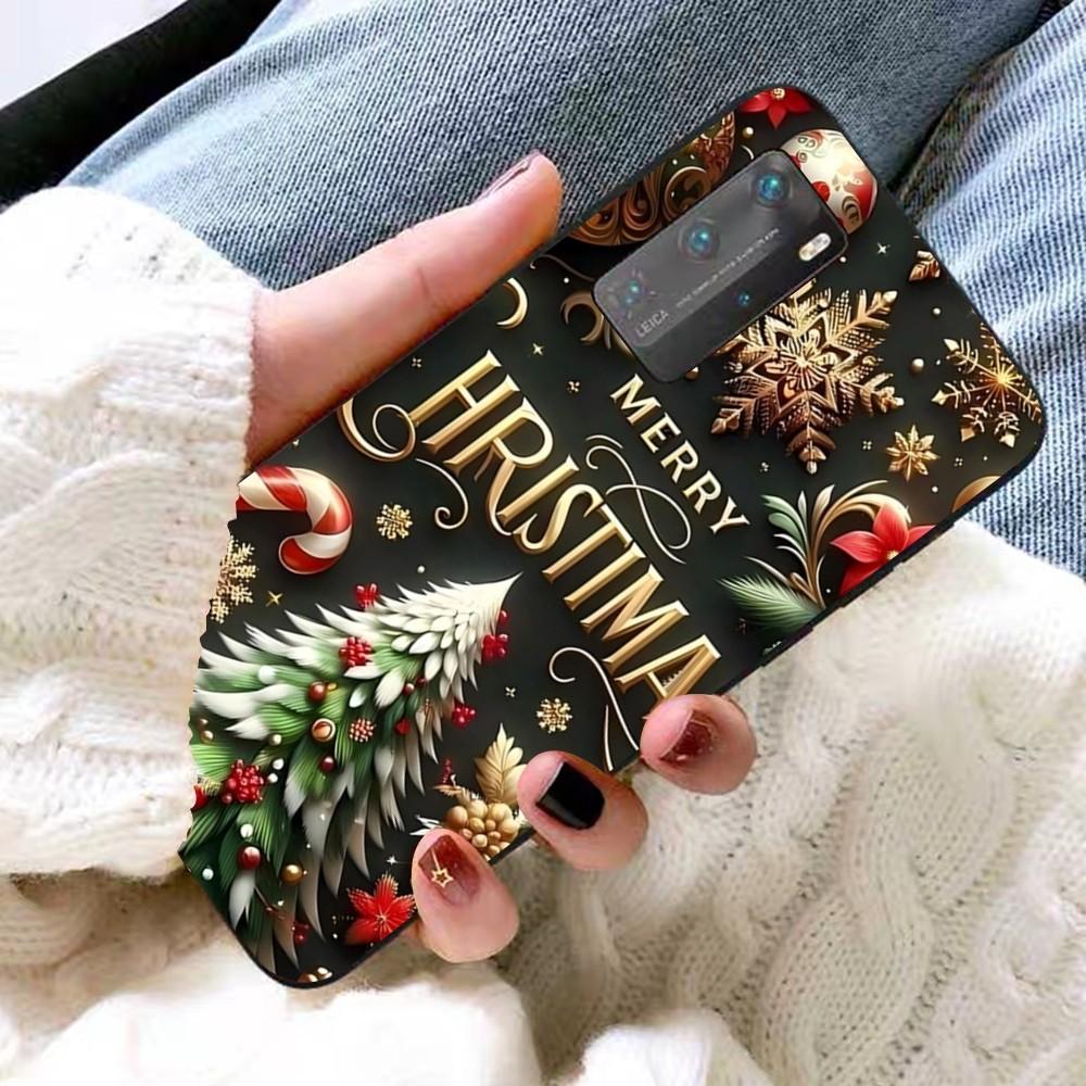 Merry Christmas Tree Phone Case For Huawei P 8 9 10 20 30 40 50 Pro Lite Psmart Honor 10 lite 70 Mate 20lite
