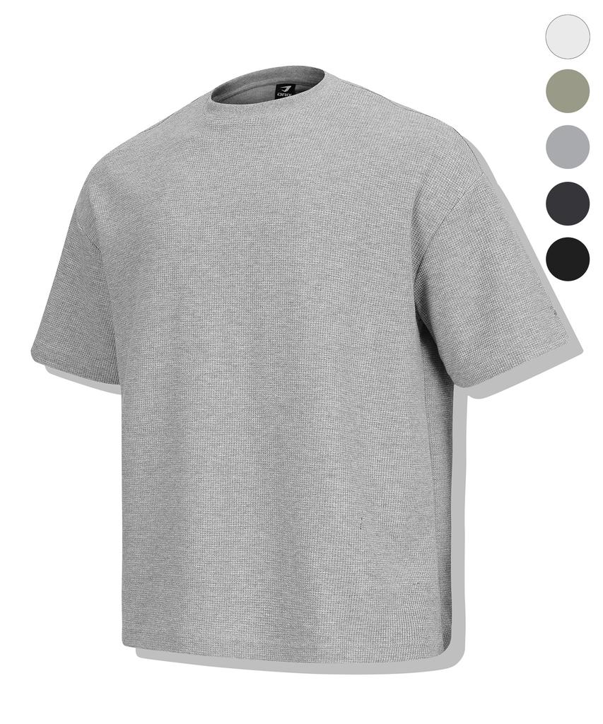 DRIX Relax Waffle Oversized Half Sleeve_5Color