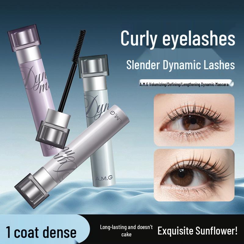 A.M.G Dynamic Thickening Mascara: Natural Curl, Long-Lasting, Waterproof & Smudge-Proof.