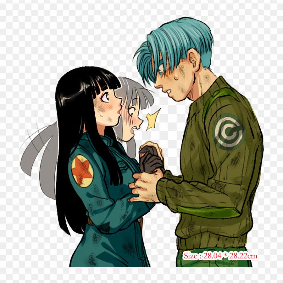 Patches For Clothes Bag Iron On Thermal Stickers Trunks Do Dbs Ssj Trunks Goku Pattern Washable Heat Transfer