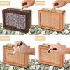 Creative Wooden Money Box With Counter Stylish Euro And Dollar Savings Challenge Container