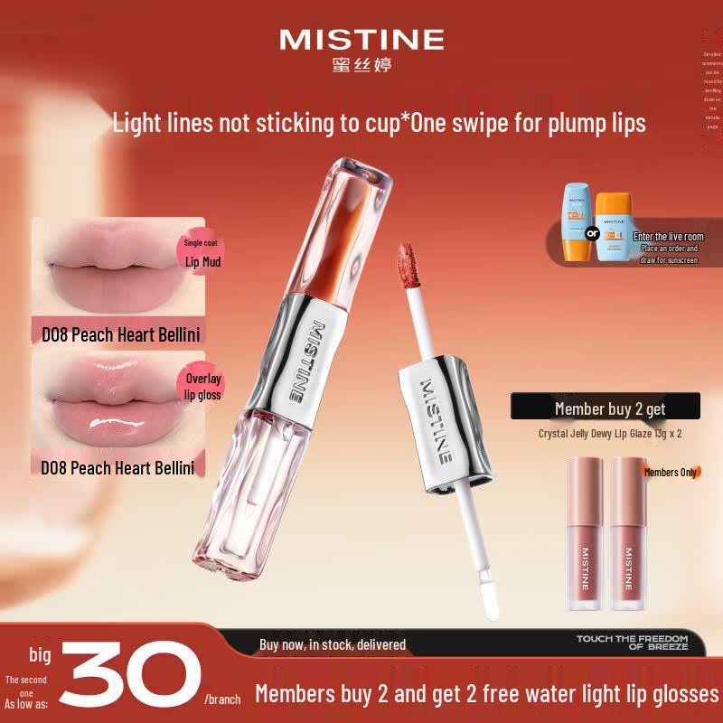 Mistine Double-Ended Long-Lasting Lip Glaze
