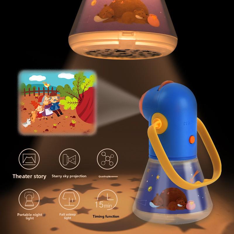 Mideer Milu Multifunctional Story Projection Lamp - Luminous Early Education Toy for Kids
