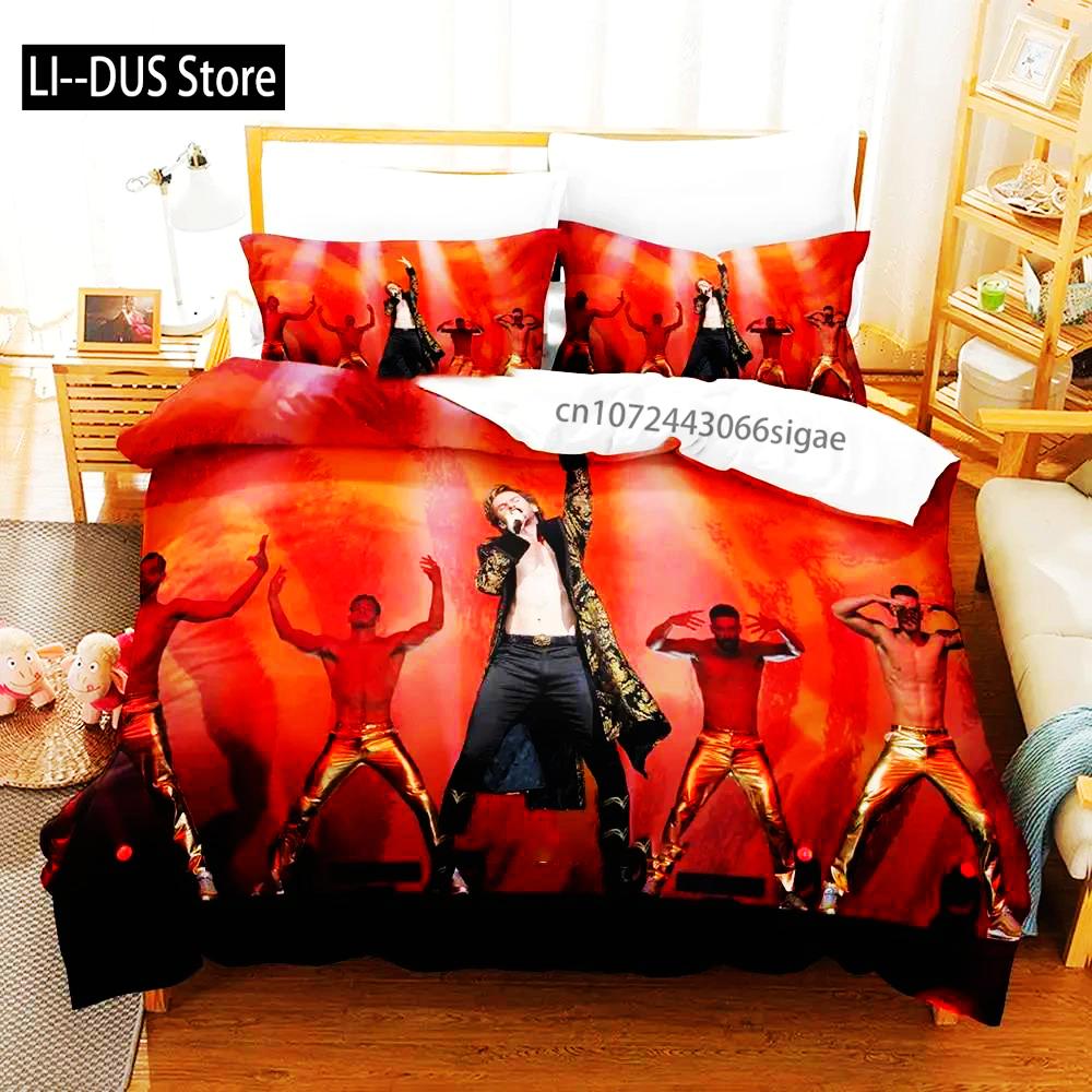 3 Pieces Adult Boys Bedroom Bedding Set Cartoon Anime Hip Hop Style Duvet Cover Set 2024 Quilt Cover Pillowcase