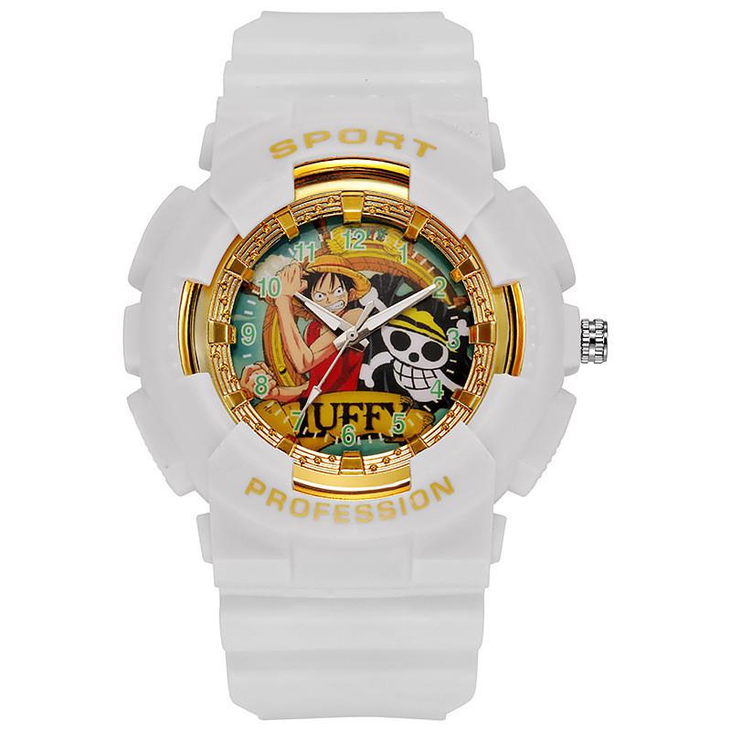 One Piece Kinder Sport Horloge Met Kalender Waterdicht Hars Band Voor Kinderen