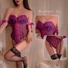 Fun Underwear Lace Sexy Royal Sister Suspender Pajamas Gather Passion Free Onesie Small Breasts Show Big Girl