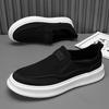 Men Retro Breathable Canvas Slip-On Shoes 2025 Low-Top Lightweight Casual Sneakers Youth Fashion Walking Footwear Non-Slip Sole