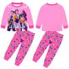Kpop Demon Hunters Children Long Sleeve Pajama Set With Soft Milk Silk Fabric For Summer Comfort