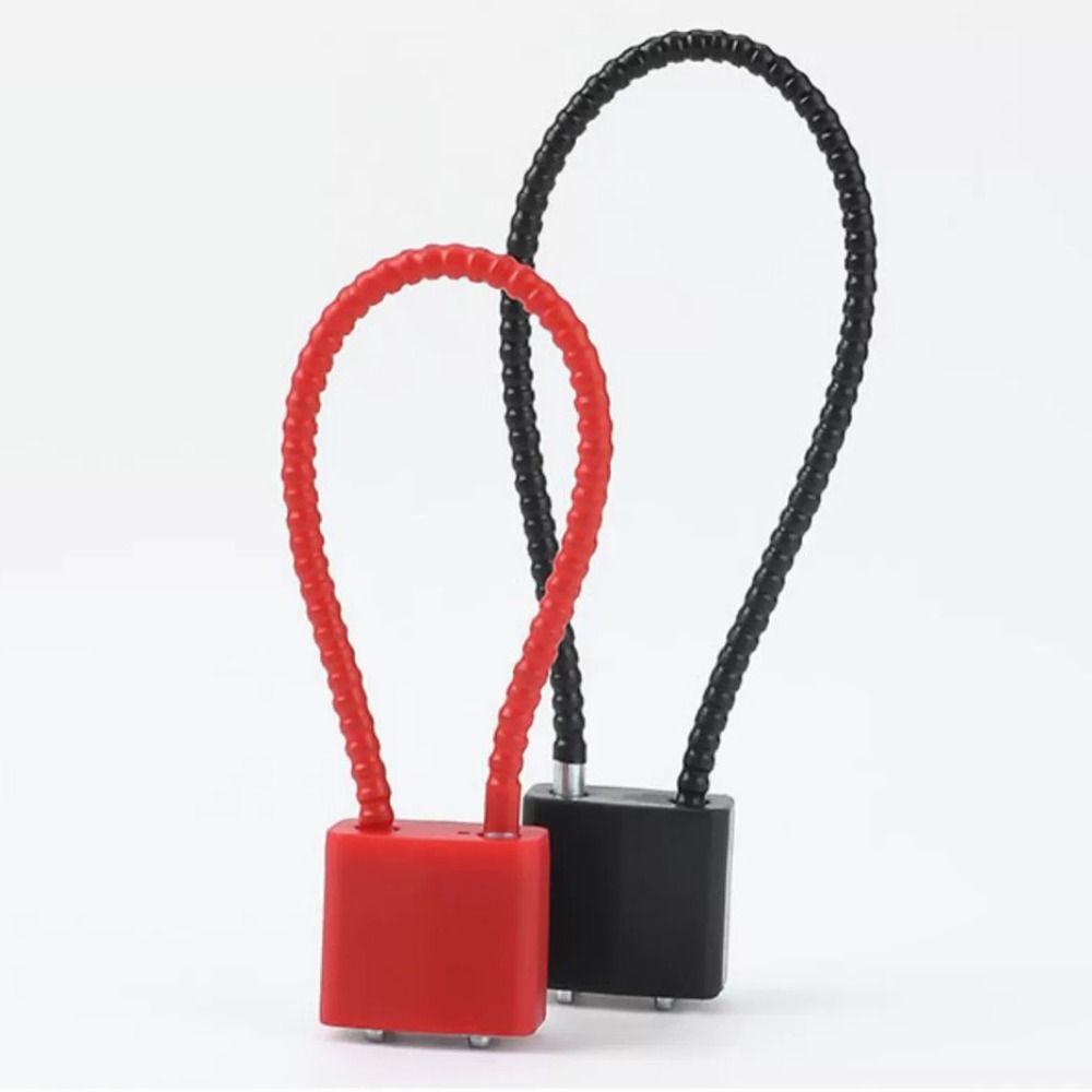 Tragbares multifunktionales Kabelschloss, weiches, flexibles Vorhängeschloss, ausgestattet mit Schlüsseln, rostfreies Kofferschloss, Aktenschrank