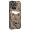 Guess Guhcp13Lp4Tpw Iphone 13 Pro / 13 6,1 Brązowy/Brown Hardcase 4G Triangle Logo Cardslot